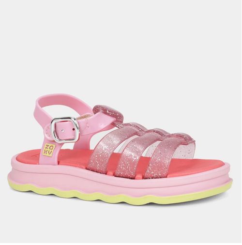 Sandália Flats Zaxynina Rosa Infantil Feminina