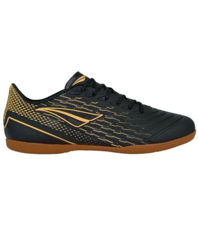 Chuteira Indoor Penalty Garra Preto e Amarelo Masculino