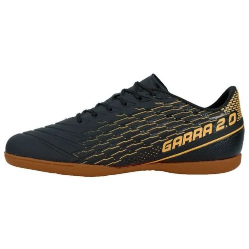 Chuteira Indoor Penalty Garra Preto e Amarelo Masculino