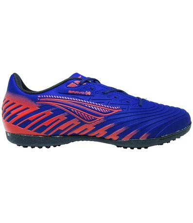 Chuteira Society Penalty Bravo Azul e Laranja Masculino