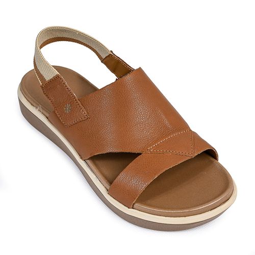 Sandália Flatform New Face Marrom Feminino