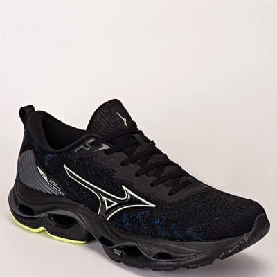 Tênis Esportivo Mizuno Stratos Preto Masculino