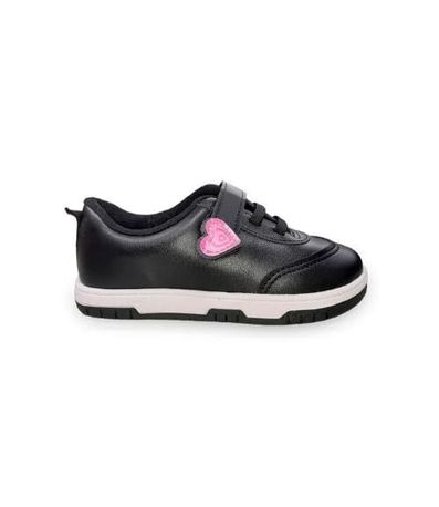 Tênis Casual Molekinha Preto Infantil Feminino
