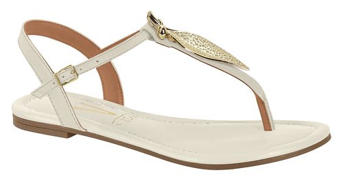 Sandália Flats Vizzano Off White Feminino