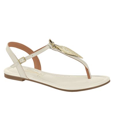 Sandália Flats Vizzano Off White Feminino