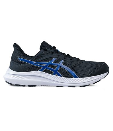 Tênis Esportivo Asics Jolt Preto e Azul Masculino