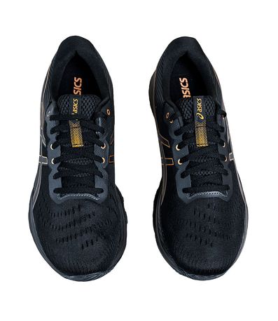 Tênis Esportivo Asics Shinobi Preto e Dourado Masculino