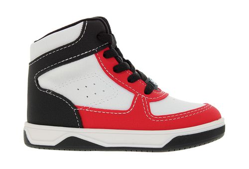 Tênis Casual Molekinho Branco e Vermelho Juvenil Masculino