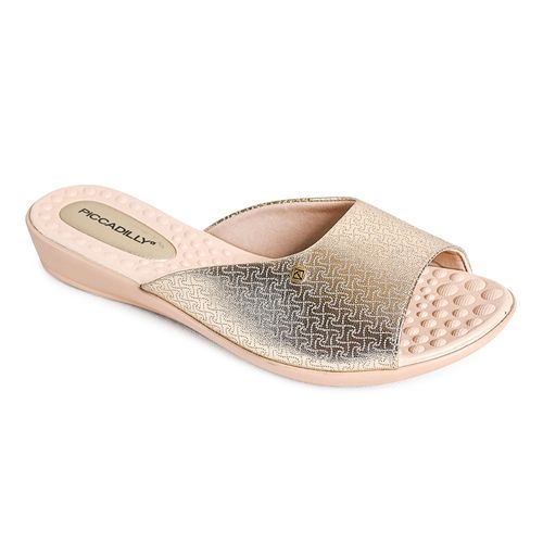 Tamanco Anabela Piccadilly Ouro Feminino