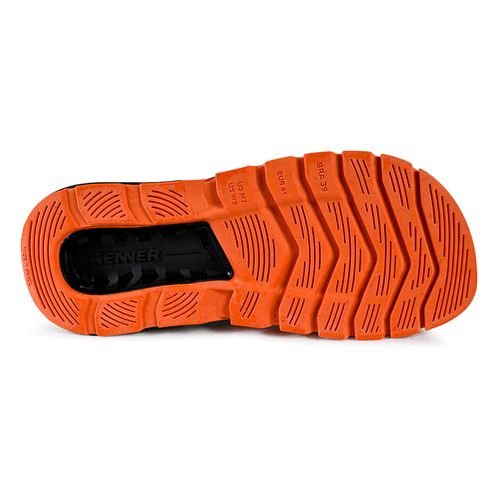 Chinelo Dedo Kenner Preto e Branco Masculino