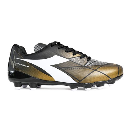 Chuteira Campo Diadora Preto e Dourado Masculino