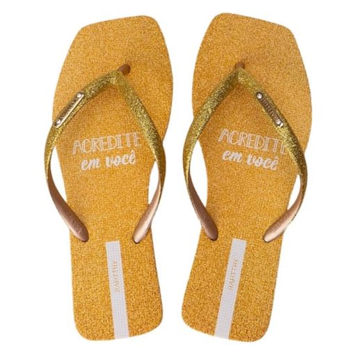Chinelo Rafitthy Gold Feminino