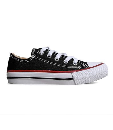 Tênis Casual BoxStar Preto e Vermelho   Infantil