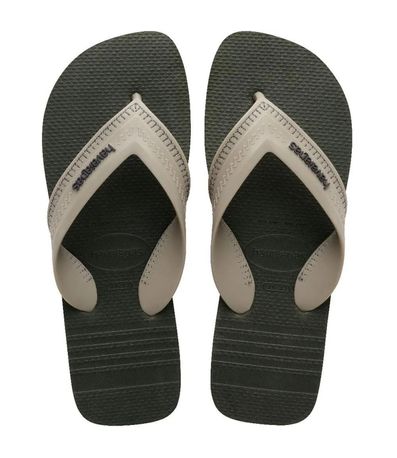 Chinelo Havaianas Hybrid Preto e Cinza Masculino