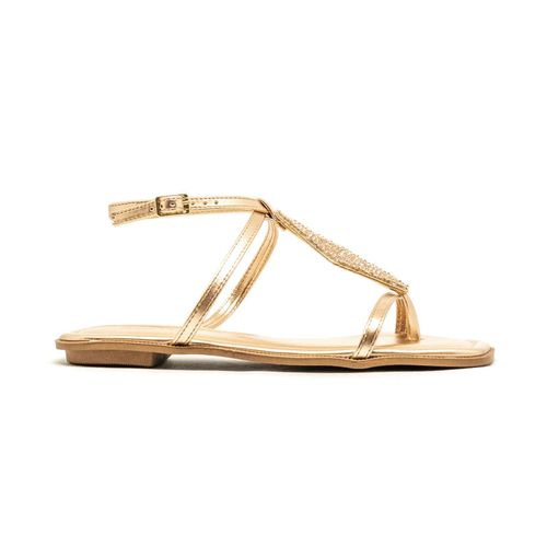 Sandália Flats Fio de Ouro Ouro Feminino