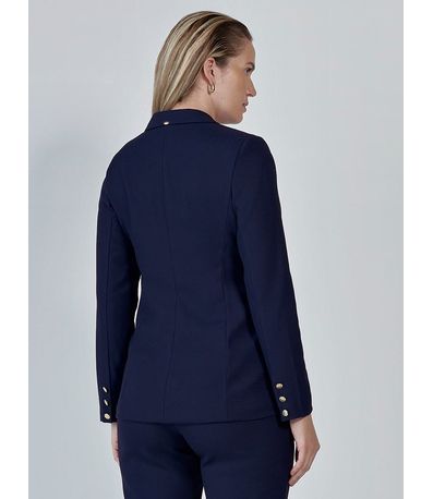 Blazer de Alfaiataria Marinho Valdete