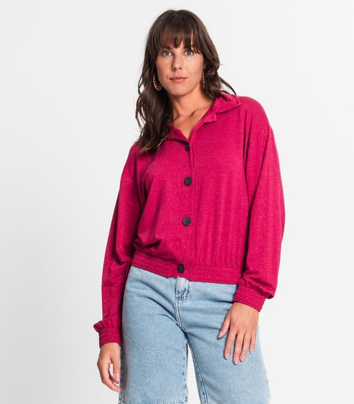 Casaco Feminino Em Molecotton Rovitex Vermelho