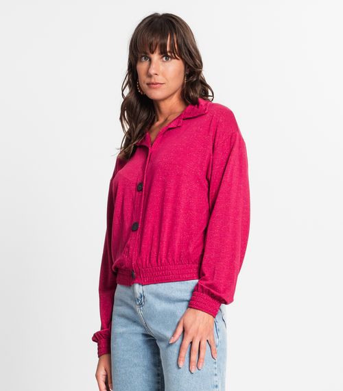 Casaco Feminino Em Molecotton Rovitex Vermelho