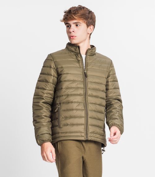 Jaqueta Puffer Juvenil Masculina Minty Verde