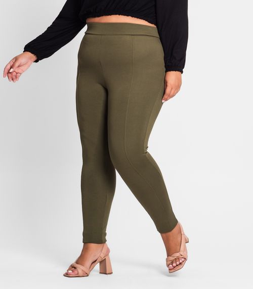 Legging Feminina Plus Size Secret Glam Verde