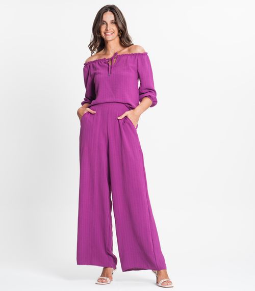 Calça Pantalona Feminina Rovitex Roxo