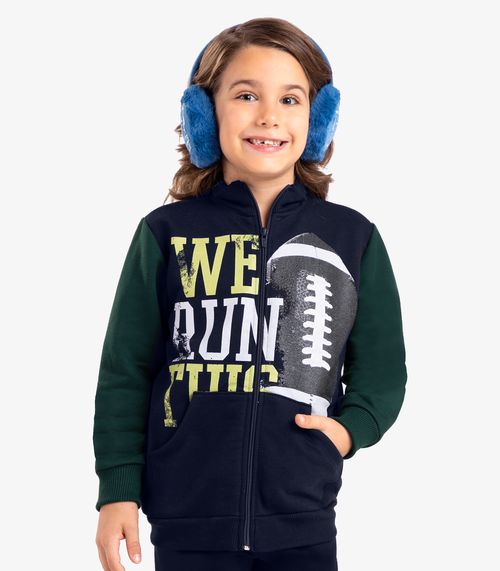 Jaqueta Infantil Masculina Rovi Kids Azul