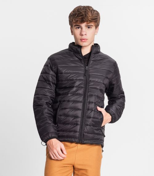 Jaqueta Puffer Juvenil Masculina Minty Preto