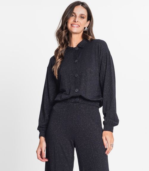 Casaco Feminino Em Molecotton Rovitex Preto