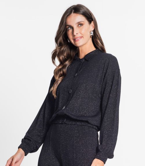 Casaco Feminino Em Molecotton Rovitex Preto