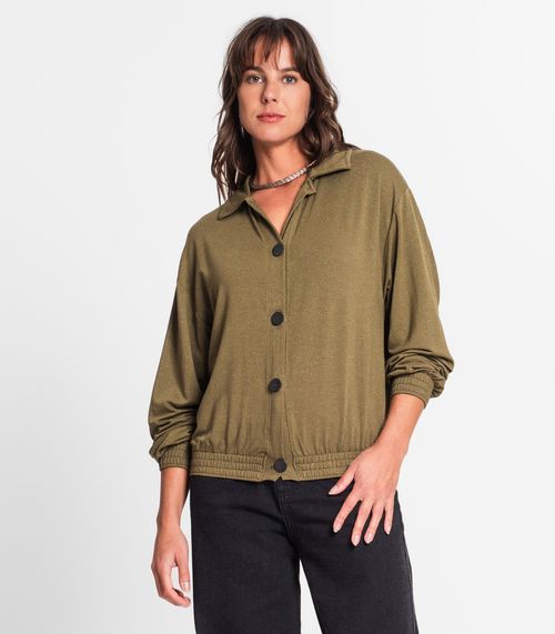 Casaco Feminino Em Molecotton Rovitex Verde