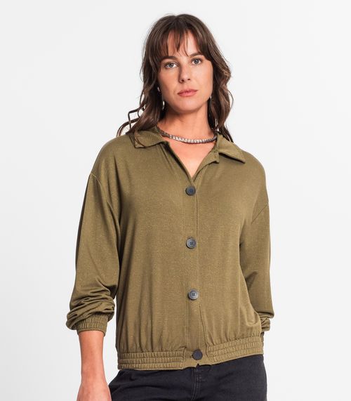 Casaco Feminino Em Molecotton Rovitex Verde
