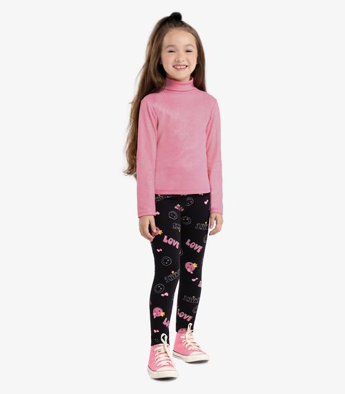 Legging Infantil Estampada Molecotton Rovitex Kids Azul
