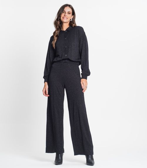 Calça Feminina Pantalona Rovitex Preto