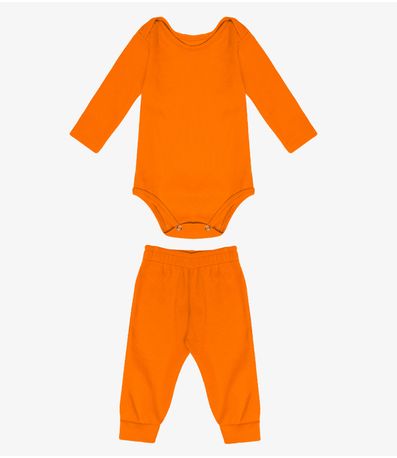 Conjunto Body com Calça Select Laranja