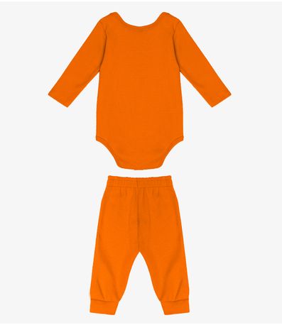 Conjunto Body com Calça Select Laranja