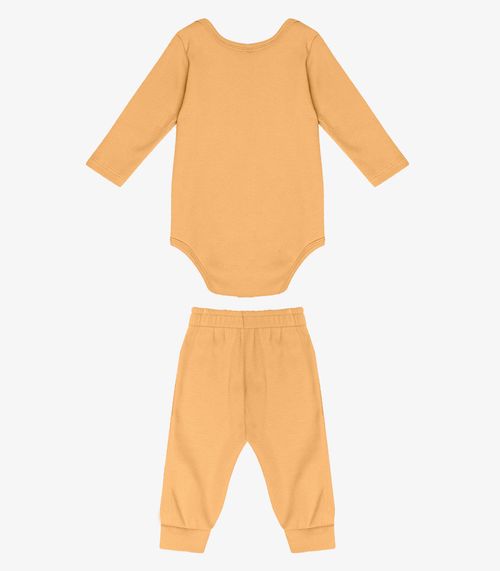 Conjunto Body com Calça Select Amarelo