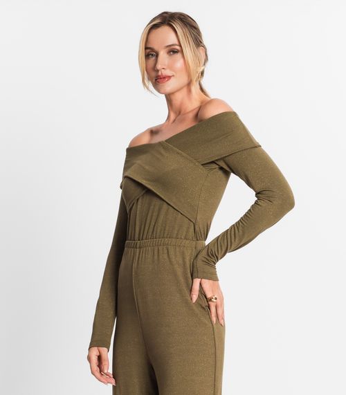 Macacão Feminino Manga Longa Endless Verde