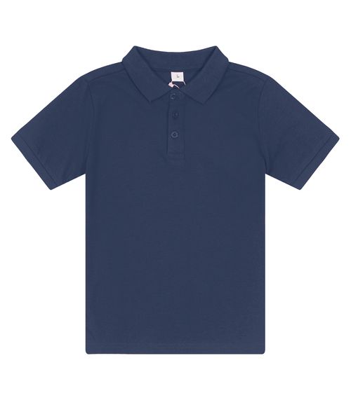 Polo Infantil Menino Em Cotton Trick Nick Azul