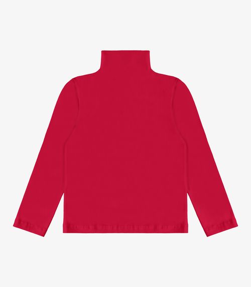 Blusa Manga Longa Infantil Gola Alta Rovitex Kids Vermelho