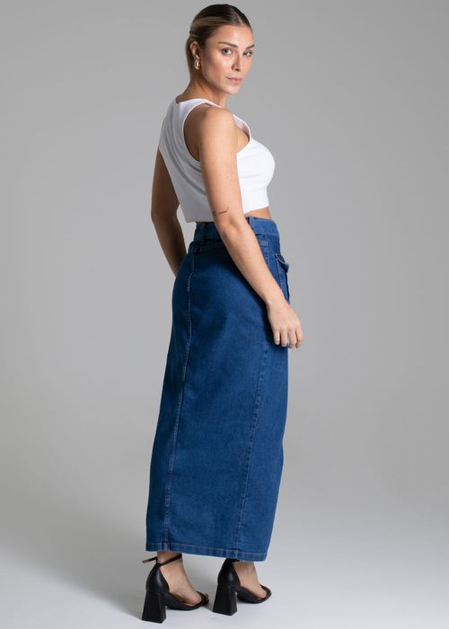 Saia Jeans Sawary Midi - 276628