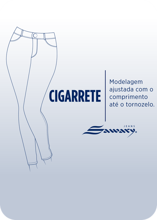 Calça Bengaline Sawary Cigarrete - 276516
