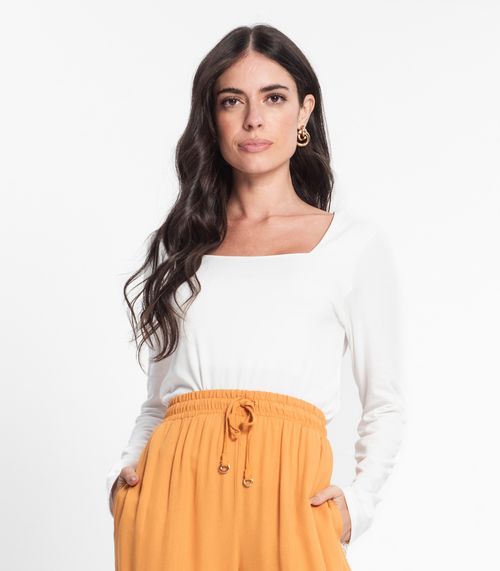 Blusa Feminina Manga Longa Rovitex Bege