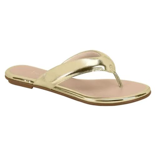 Tamanco Flats Beira Rio Dourado Feminino