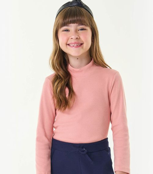 Blusa Manga Longa Infantil Trick Nick Rosa