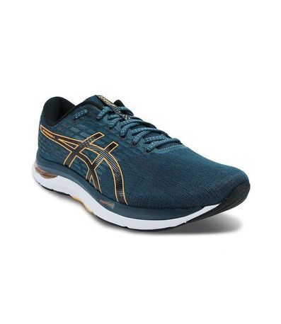 Tênis Esportivo Asics Gel-Hypersonic 4 Azul e Champagne Feminino