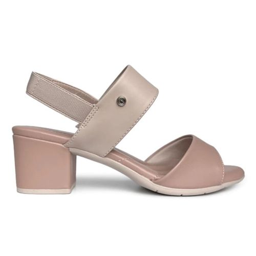 Tamanco Salto Comfortflex Caqui Feminino