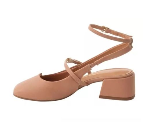 Sapato Chanel Vizzano Nude Feminino