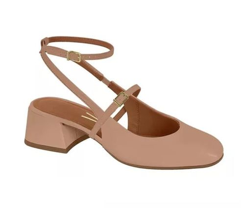 Sapato Chanel Vizzano Nude Feminino
