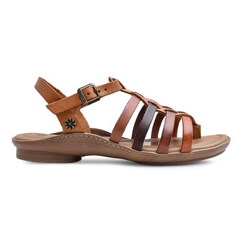 Sandália Flats New Face Mel New Color Feminina