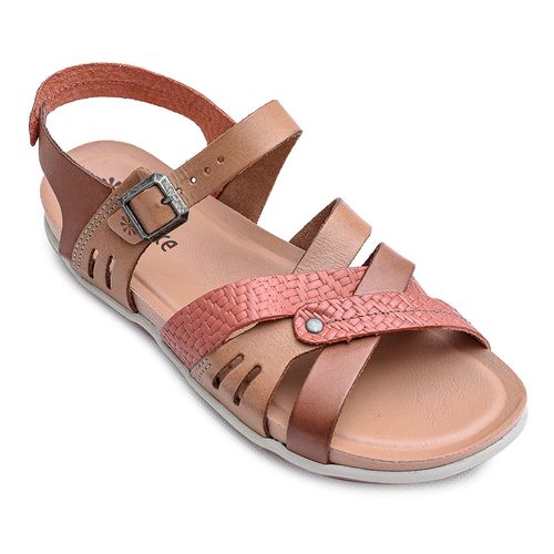 Sandália Flatform New Face Telha New Mix Feminina